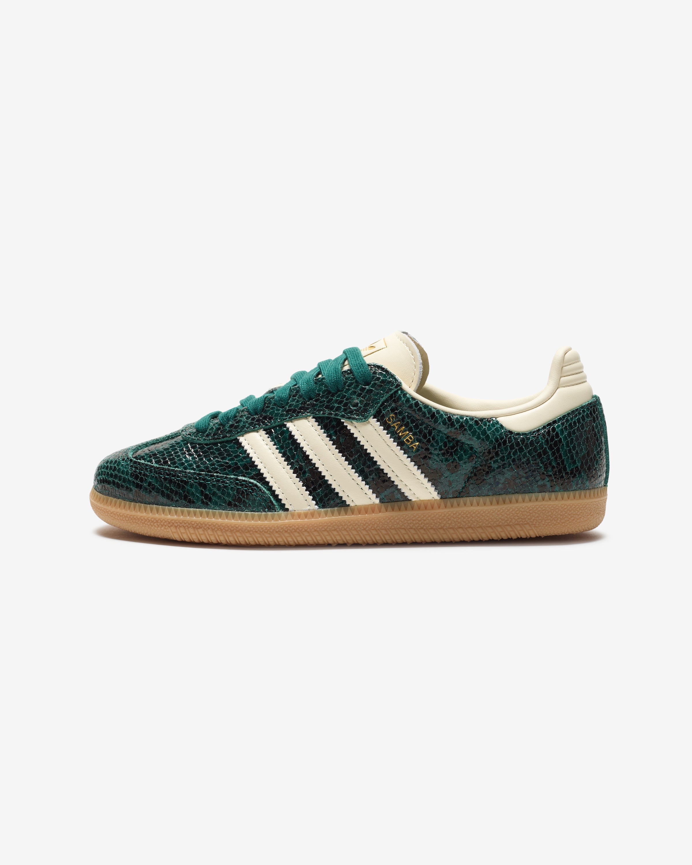 ADIDAS WOMEN'S SAMBA OG - CREWHT/ CGREEN
