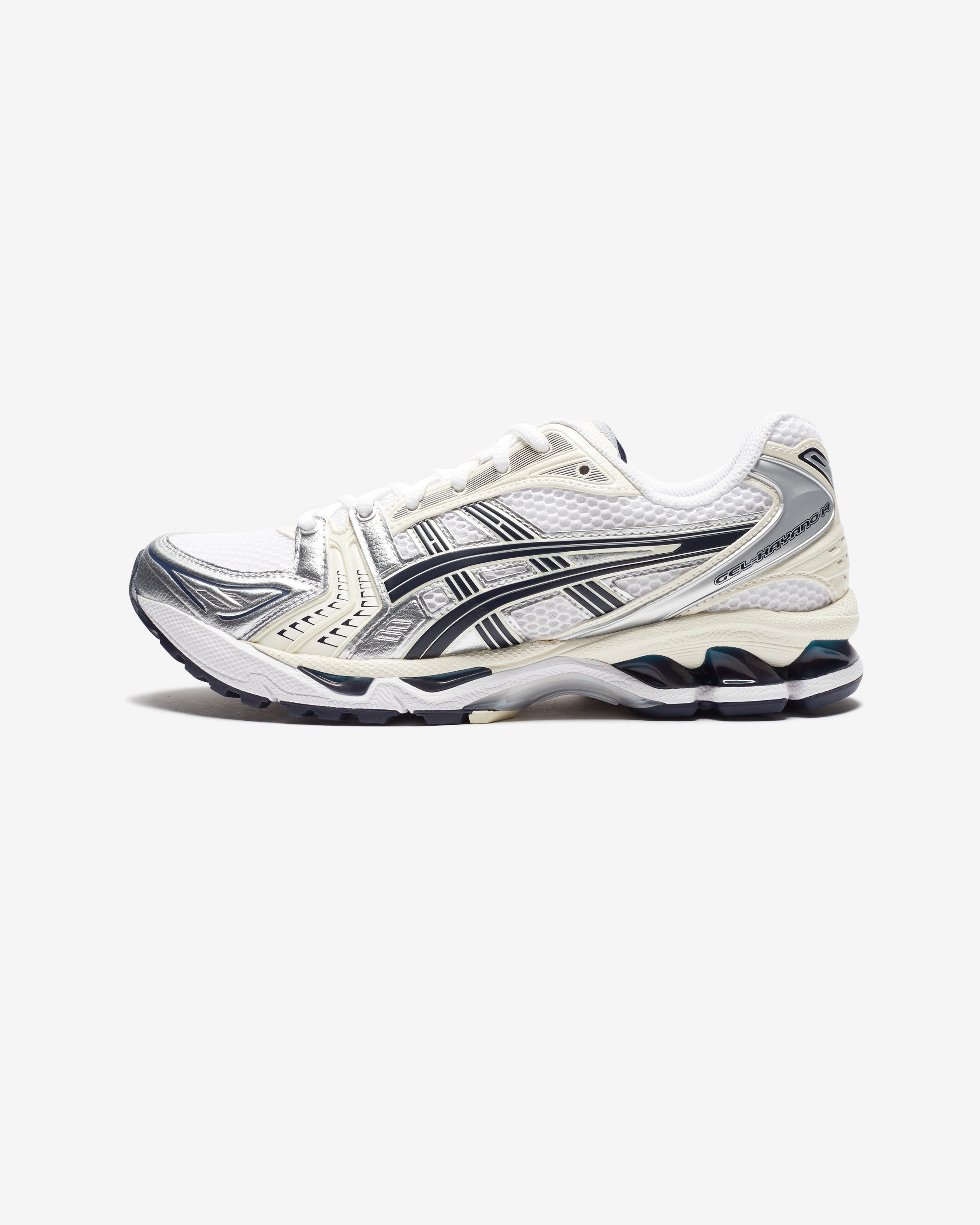 ASICS WOMEN'S GEL-KAYANO 14 - WHITE/ MIDNIGHT