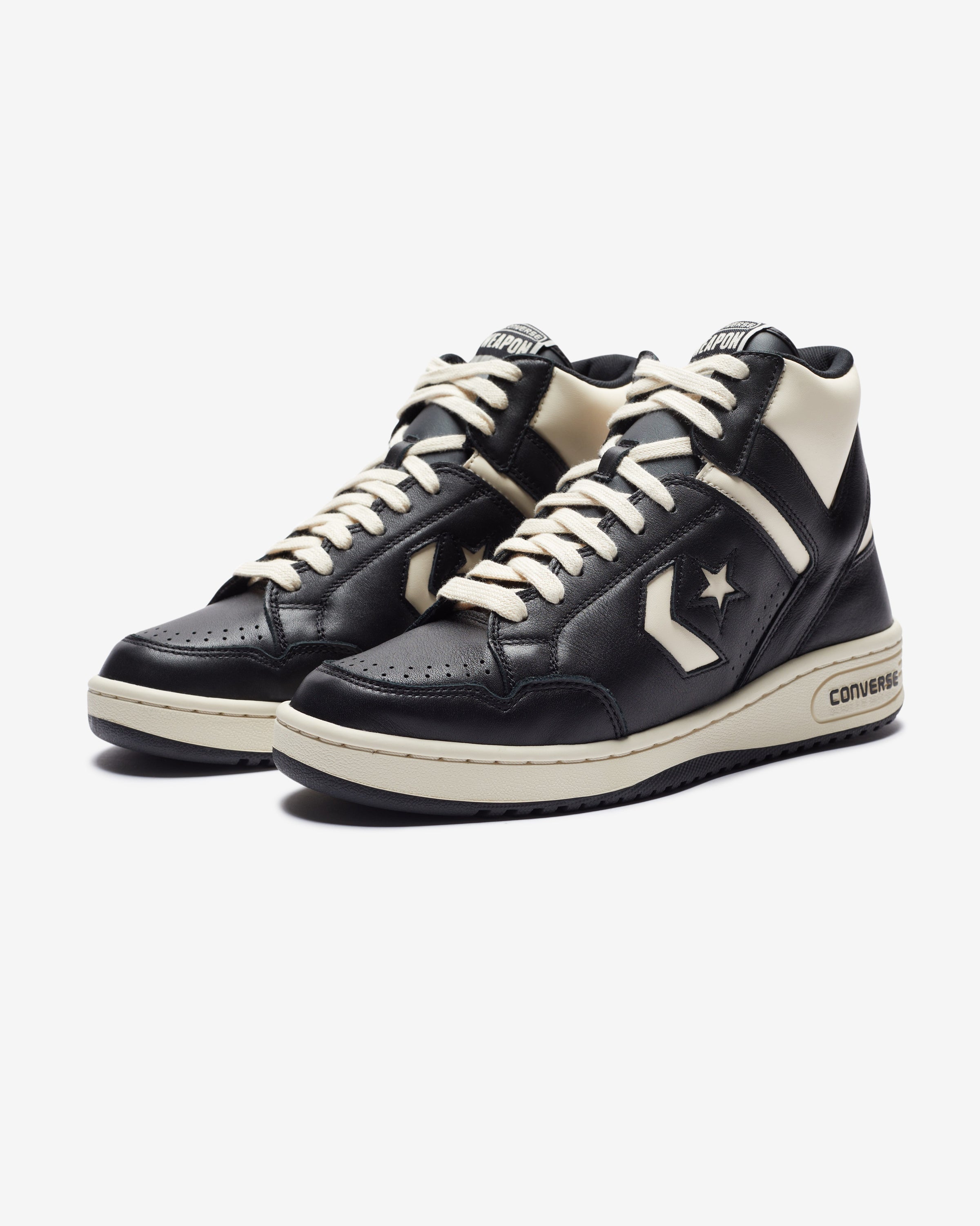CONVERSE WEAPON MID - BLACK/ NATURALIVORY