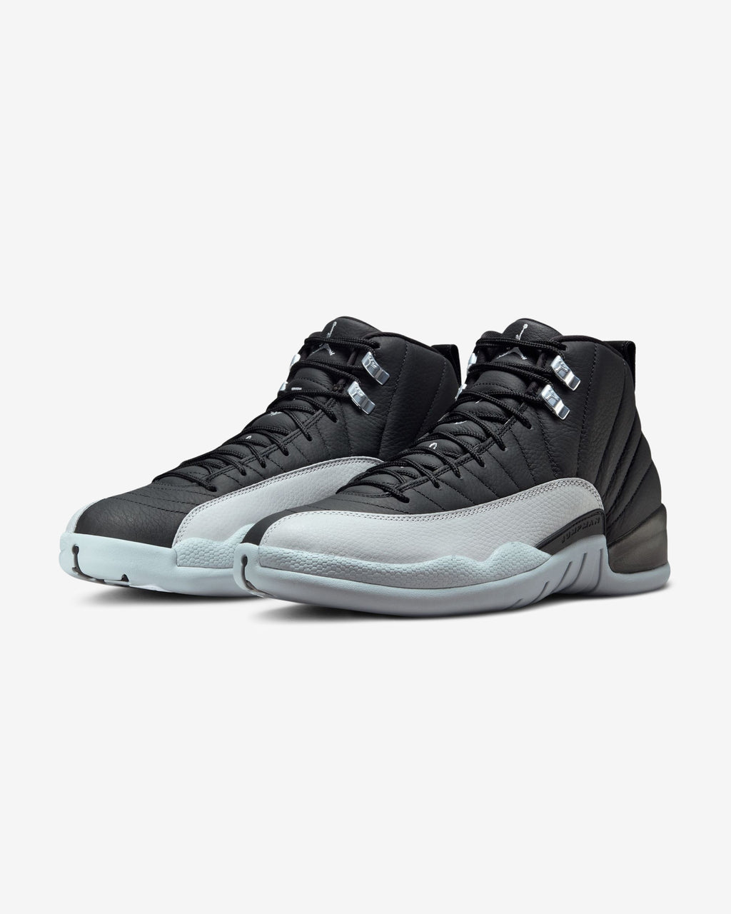 JORDAN AJ 12 RETRO - BLACK/ WOLFGREY - JORDAN AJ 12 RETRO - BLACK/ WOLFGREY