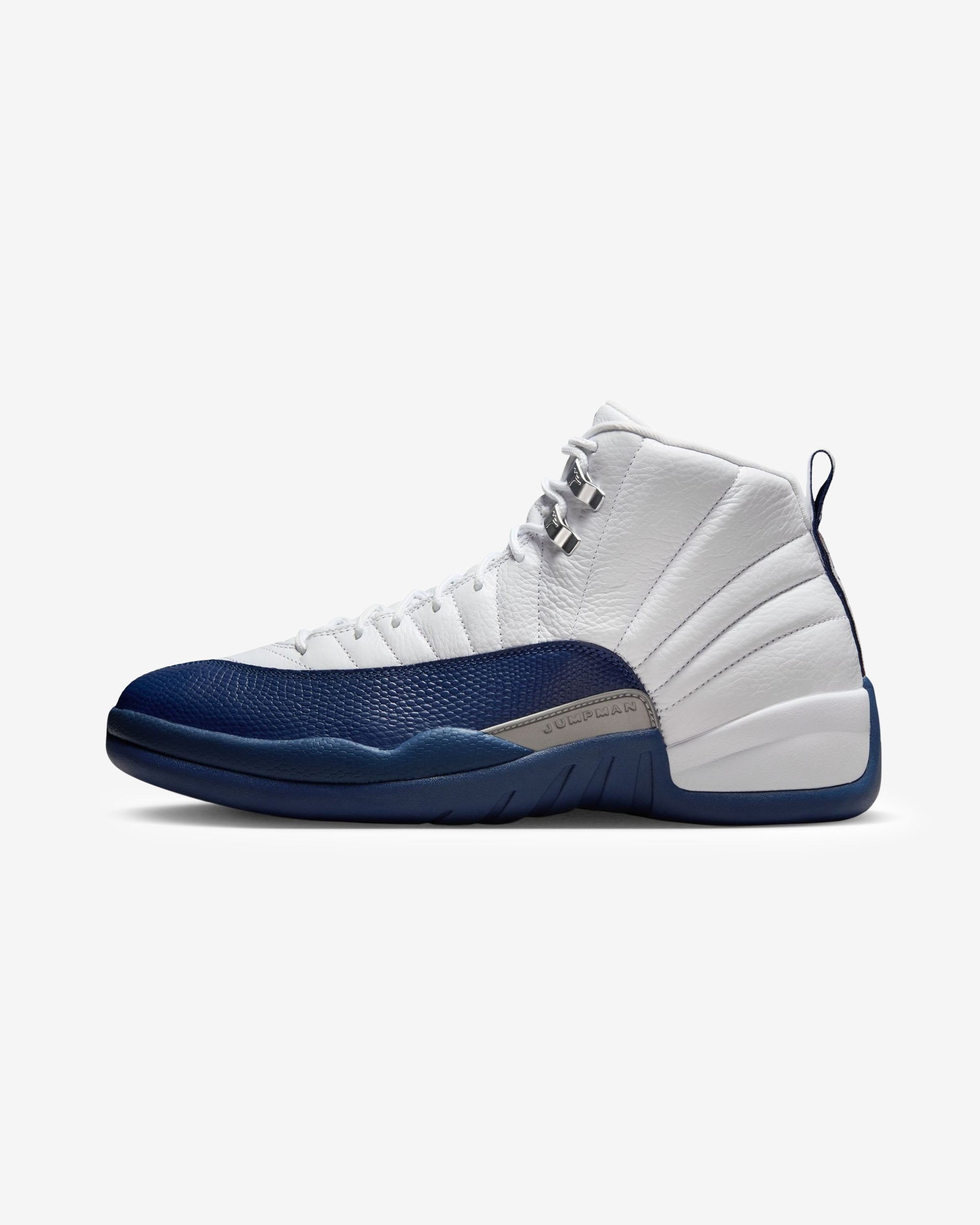 JORDAN AJ 12 RETRO - WHITE/ FRENCHBLUE