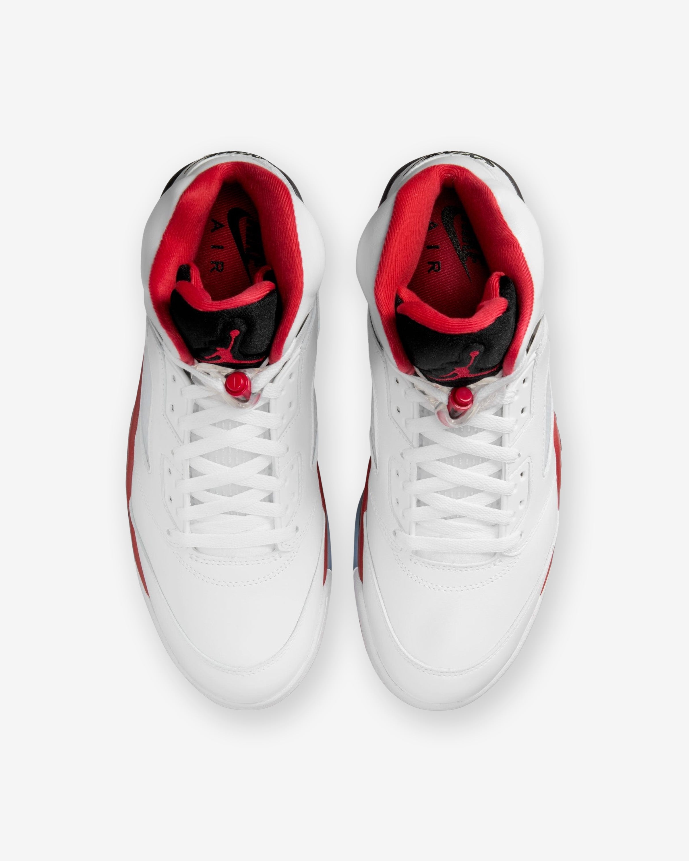 JORDAN AJ 5 RETRO - WHITE/ FIRERED/ BLACK