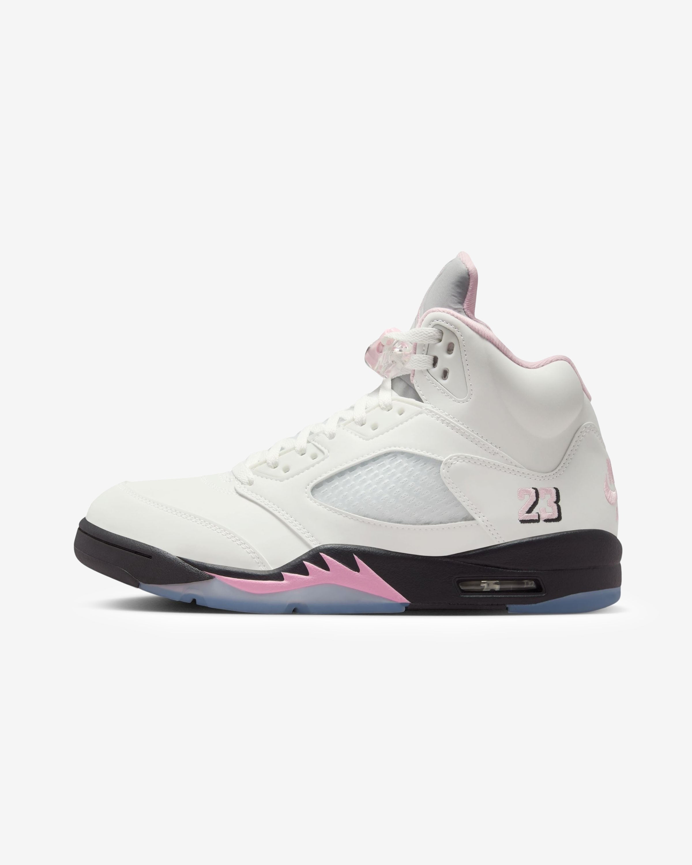 JORDAN AJ 5 RETRO - WHITE/ MEDSOFTPINK