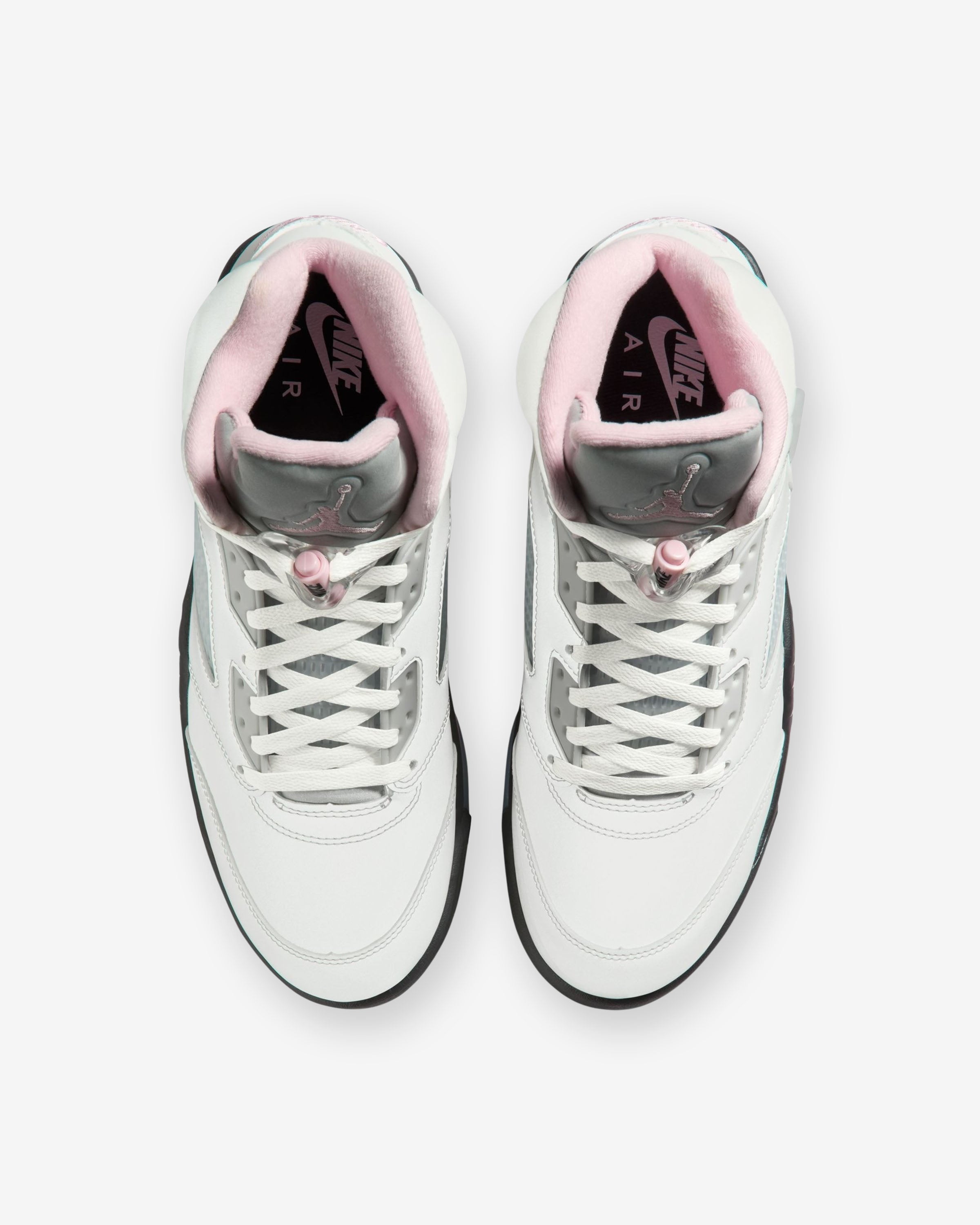 JORDAN AJ 5 RETRO - WHITE/ MEDSOFTPINK