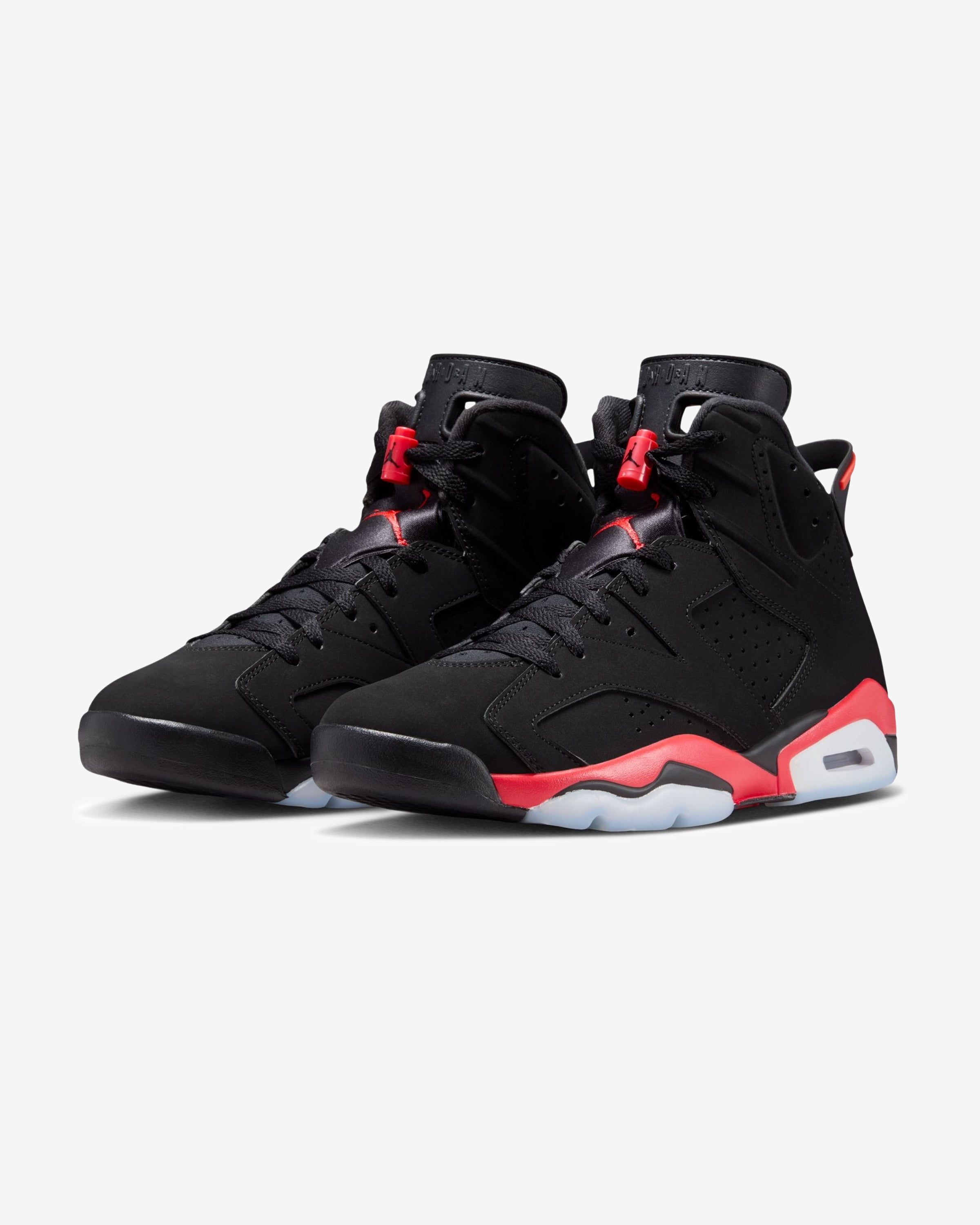 JORDAN AJ 6 RETRO 'INFRARED' - BLACK/ LIGHT CRIMSON – Undefeated