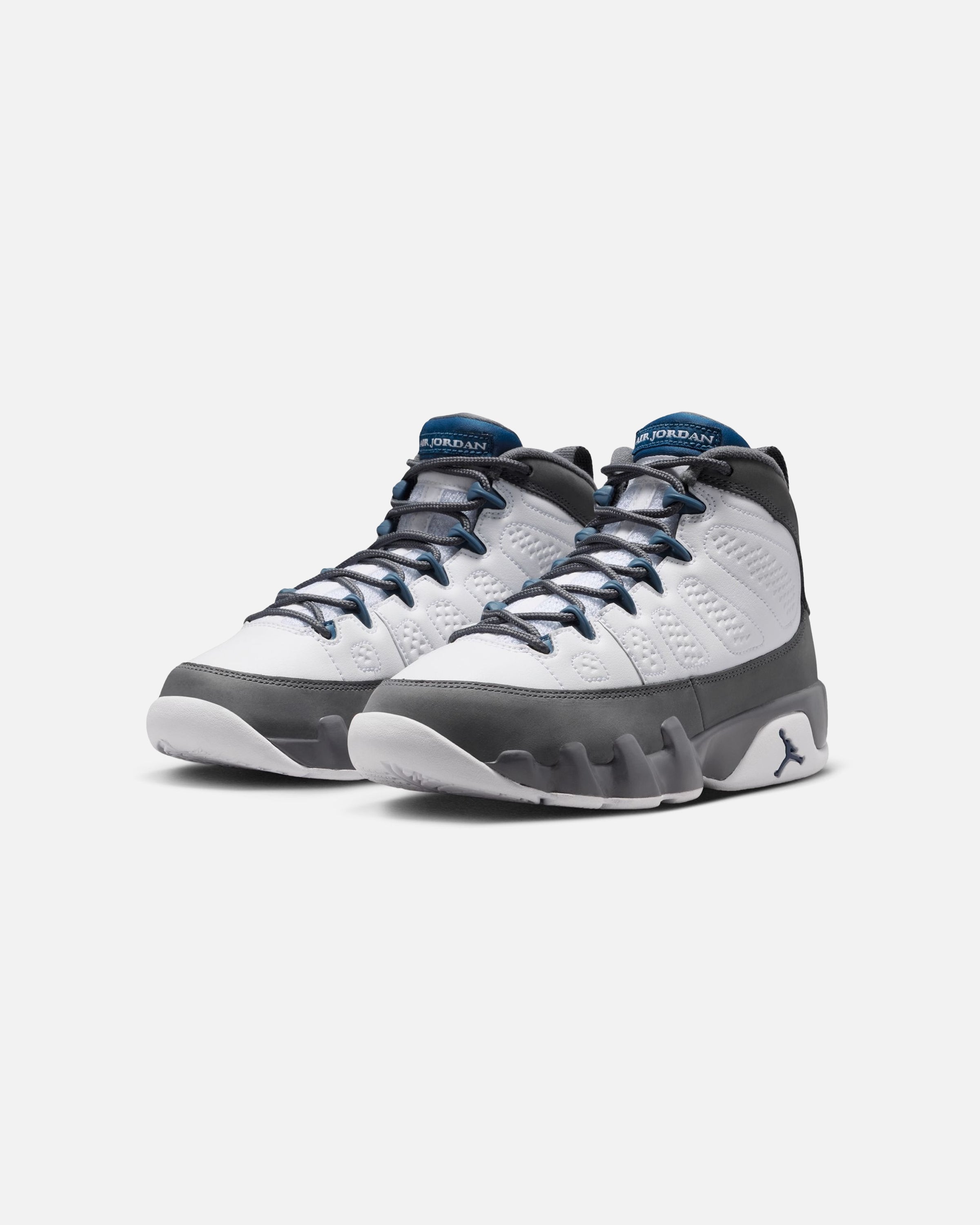 く*ー様 JORDAN9 RETRO FlintGray 28.0 JORDAN AJ 9 RETRO GS - WHITE/ FRENCH BLUE/ FLINT GREY – Undefeated