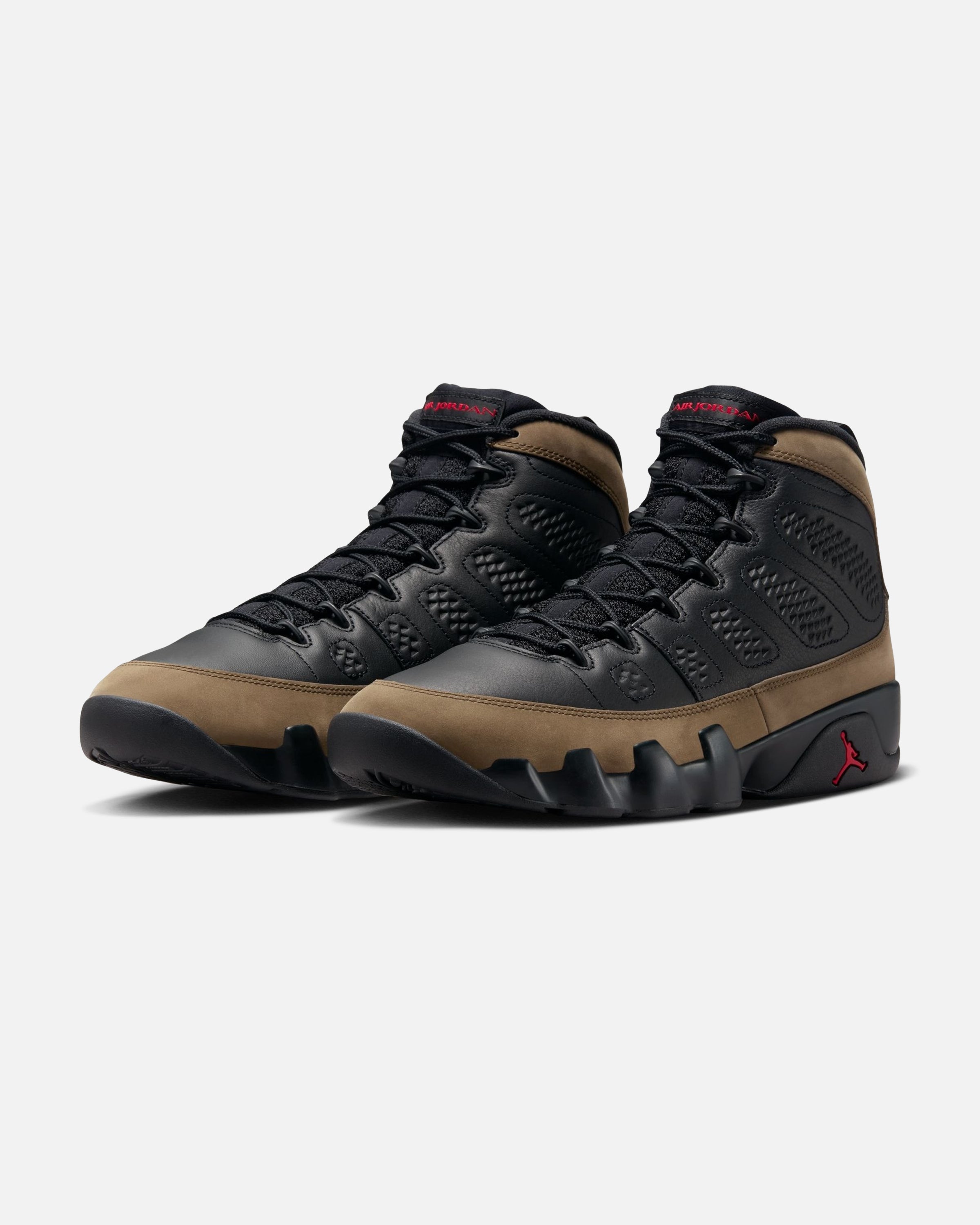 JORDAN AJ 9 RETRO - BLACK/ TRUERED/ LIGHTOLIVE