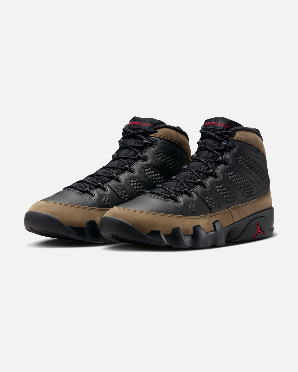 JORDAN AJ 9 RETRO - BLACK/ TRUERED/ LIGHTOLIVE - JORDAN AJ 9 RETRO - BLACK/ TRUERED/ LIGHTOLIVE