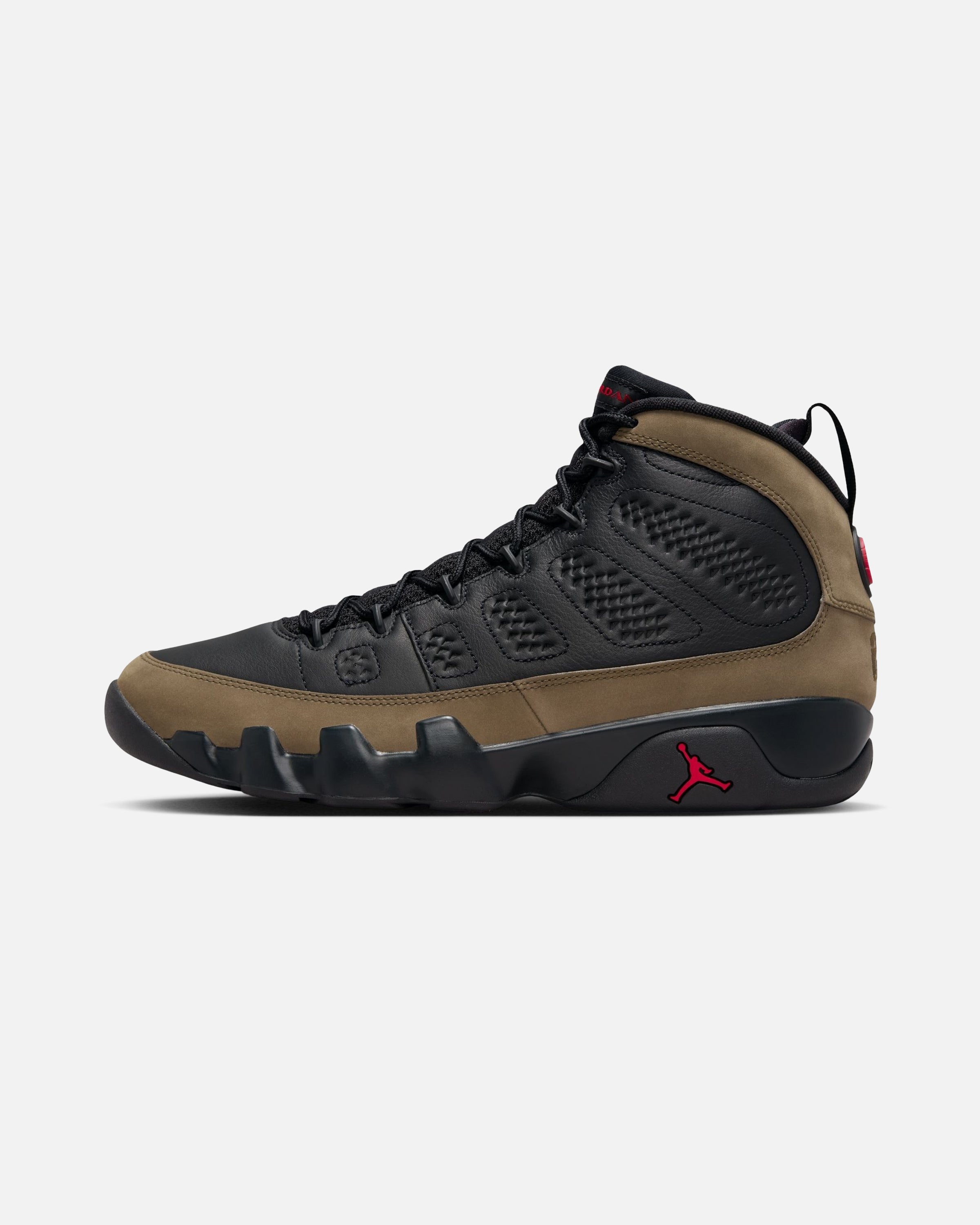 JORDAN AJ 9 RETRO - BLACK/ TRUERED/ LIGHTOLIVE