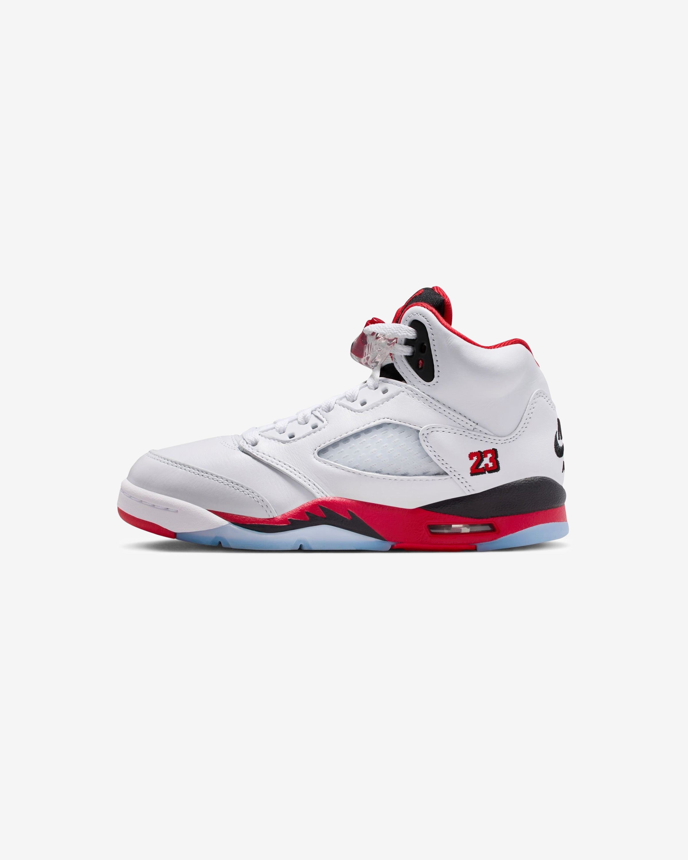 JORDAN GS AJ 5 RETRO - WHITE/ FIRERED/ BLACK