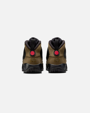 JORDAN GS AJ 9 RETRO - BLACK/ TRUERED/ LIGHTOLIVE