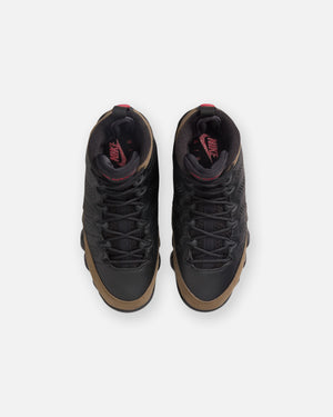 JORDAN GS AJ 9 RETRO - BLACK/ TRUERED/ LIGHTOLIVE