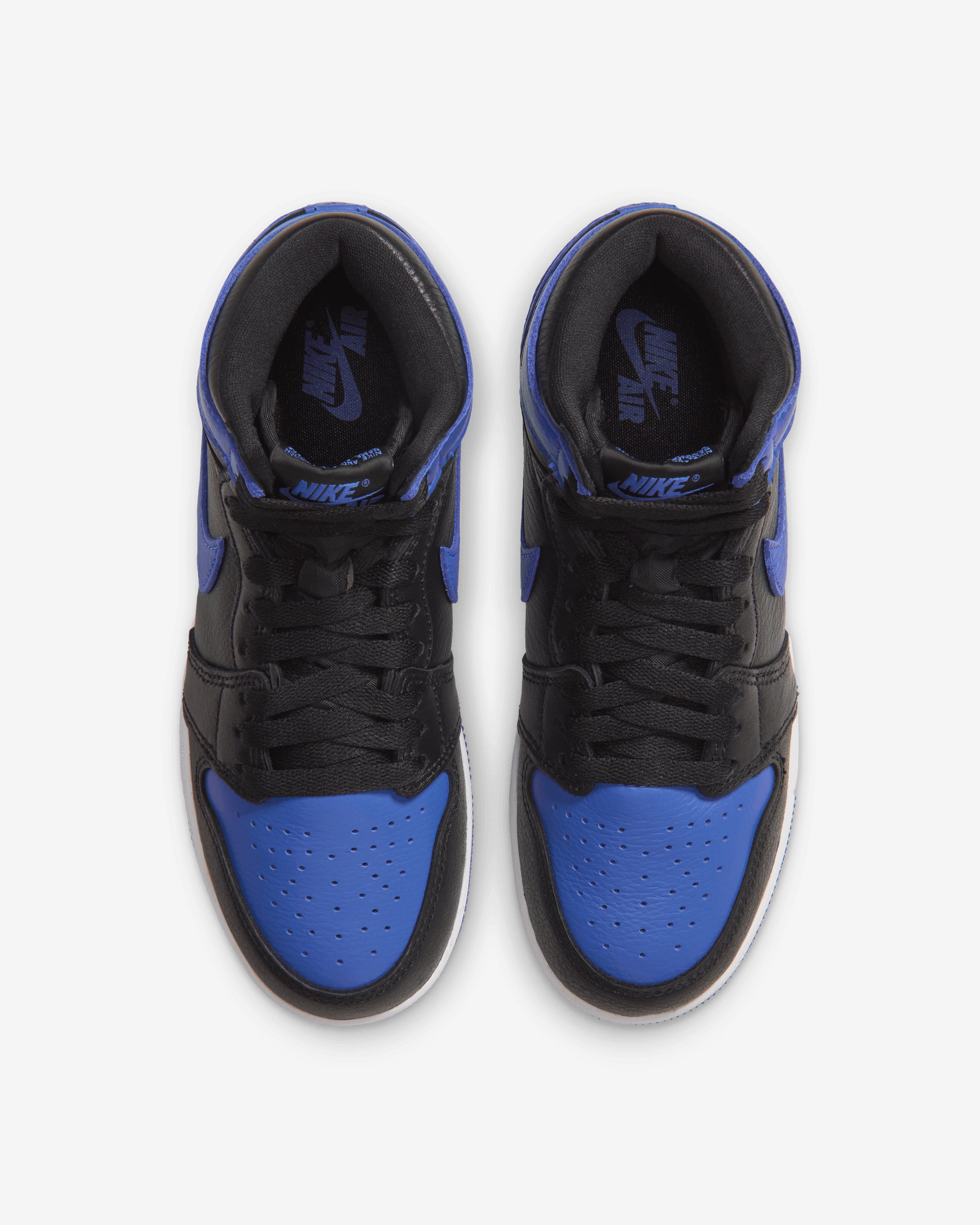 JORDAN GS AJ 1 HIGH OG - BLACK/ GAME ROYAL/ WHITE – Undefeated