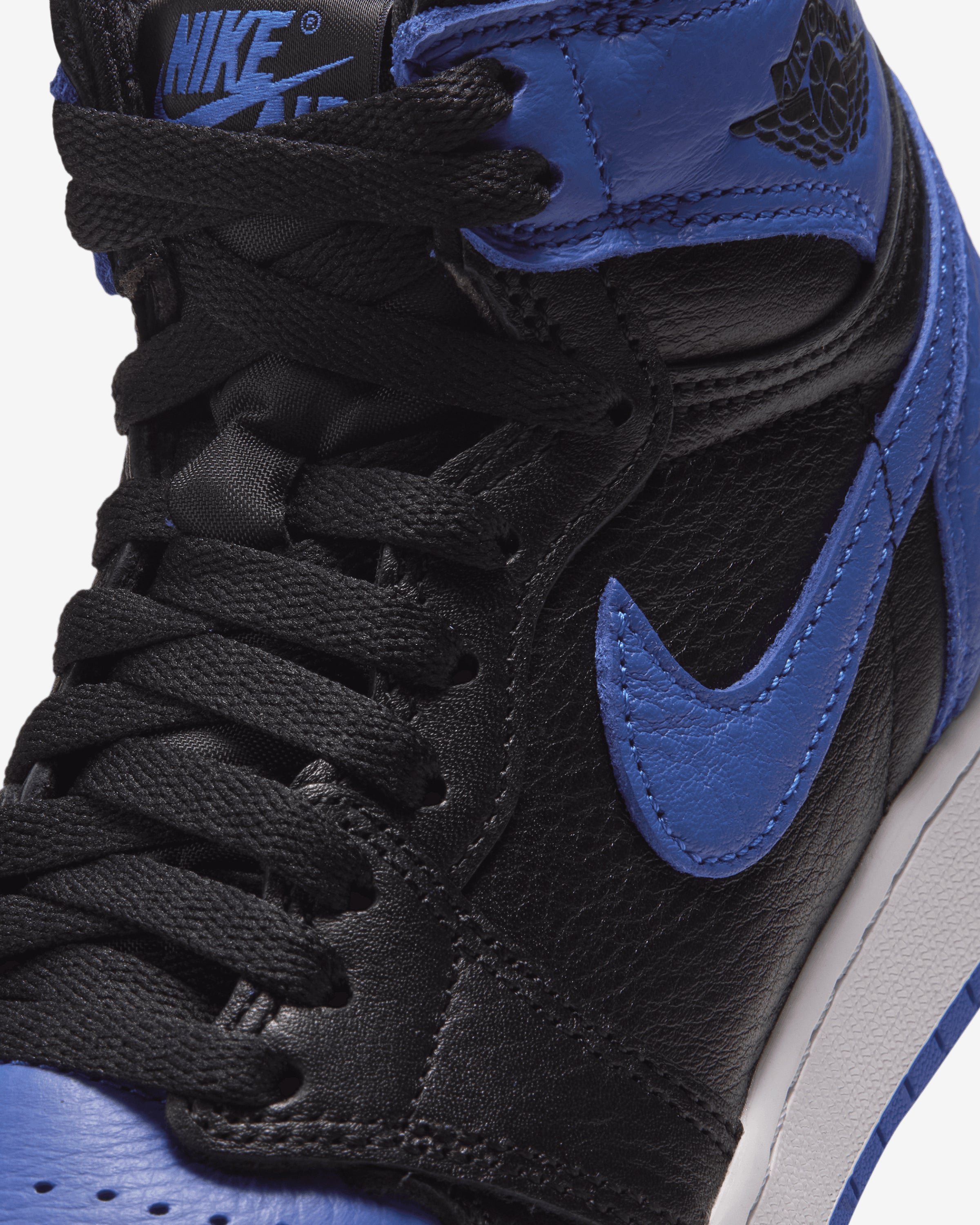 JORDAN GS AJ 1 HIGH OG - BLACK/ GAME ROYAL/ WHITE – Undefeated