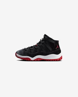 JORDAN PS AJ 11 RETRO BLACK/ GYMRED/ WHITE