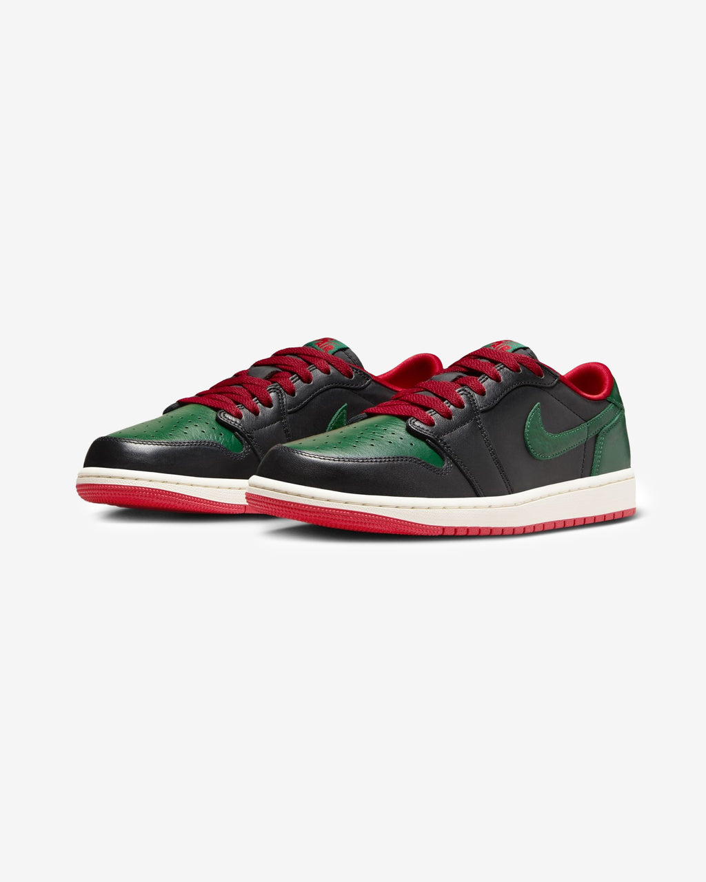 JORDAN WOMEN'S AJ 1 LOW OG - BLACK/ GORGEGREEN - JORDAN WOMEN'S AJ 1 LOW OG - BLACK/ GORGEGREEN