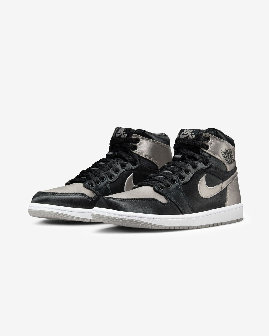 JORDAN WOMEN'S AJ 1 RETRO HIGH OG - BLACK/ MEDIUMGREY - JORDAN WOMEN'S AJ 1 RETRO HIGH OG - BLACK/ MEDIUMGREY