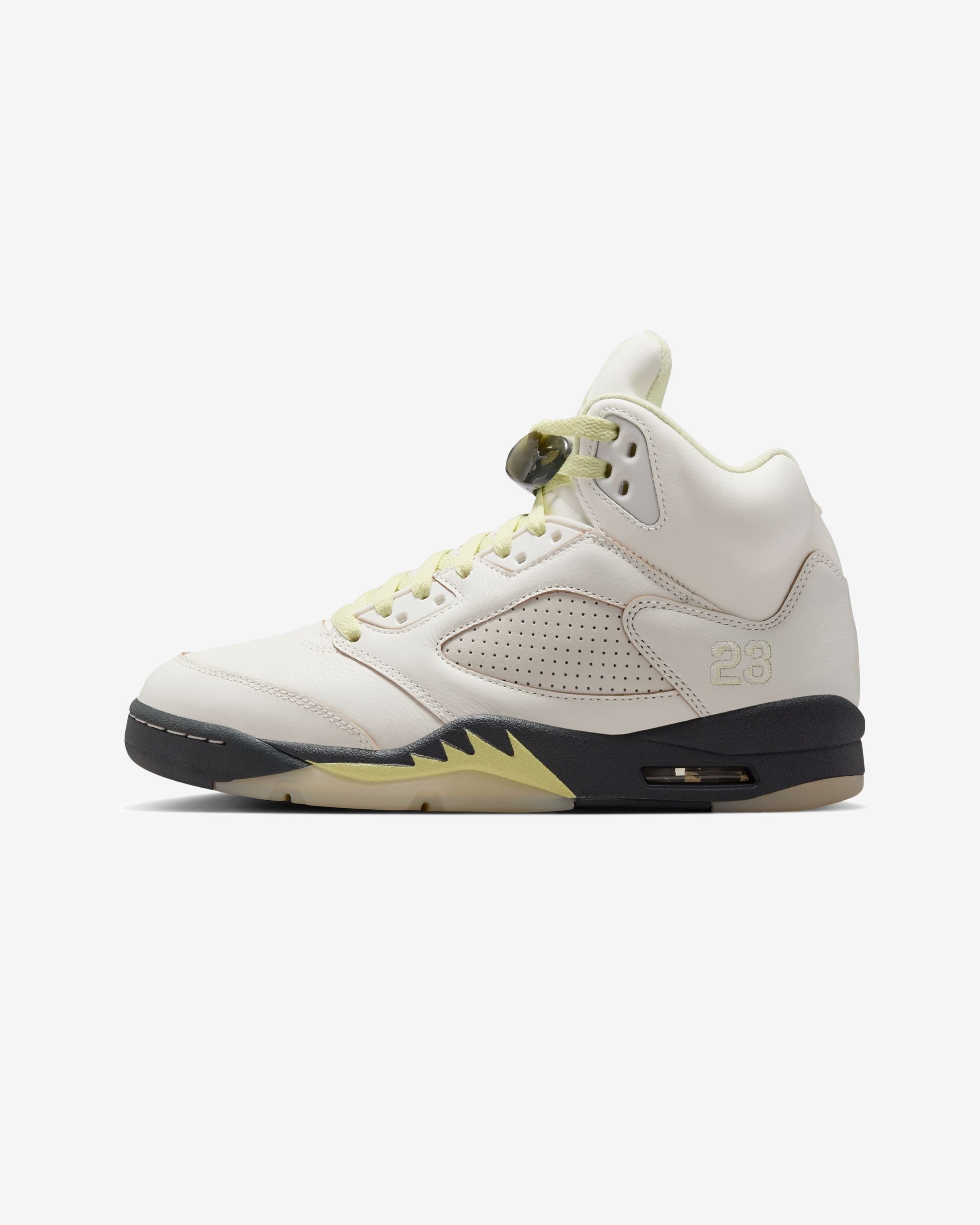 JORDAN WOMEN'S AJ 5 RETRO - SAIL/ LUMINOUSGREEN