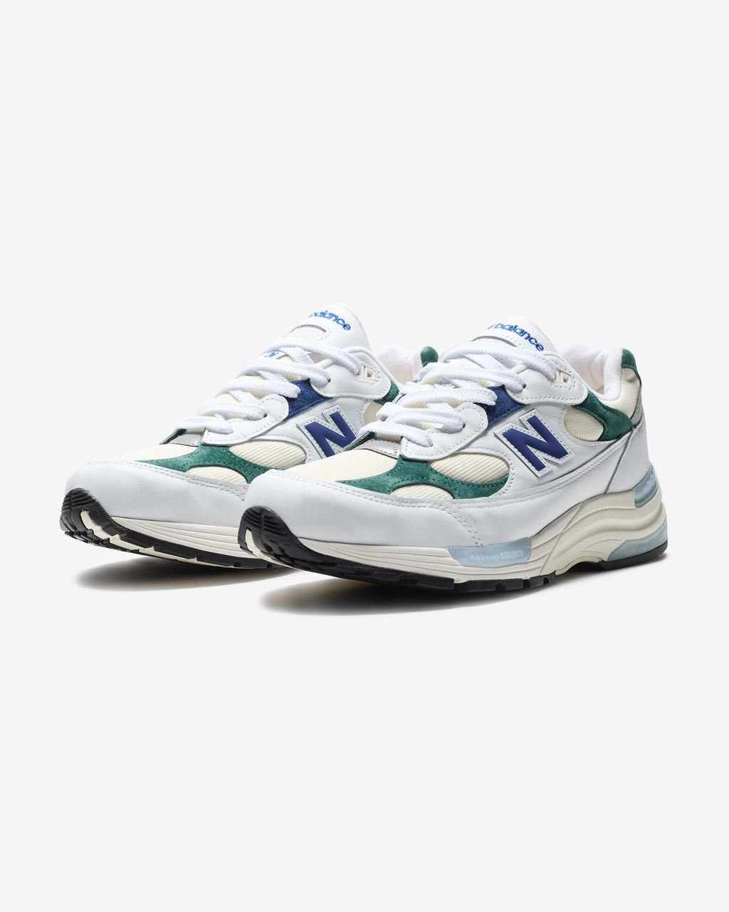 NEW BALANCE 992 'MADE IN USA' - WHITE/ MARSHGREEN - NEW BALANCE 992 'MADE IN USA' - WHITE/ MARSHGREEN