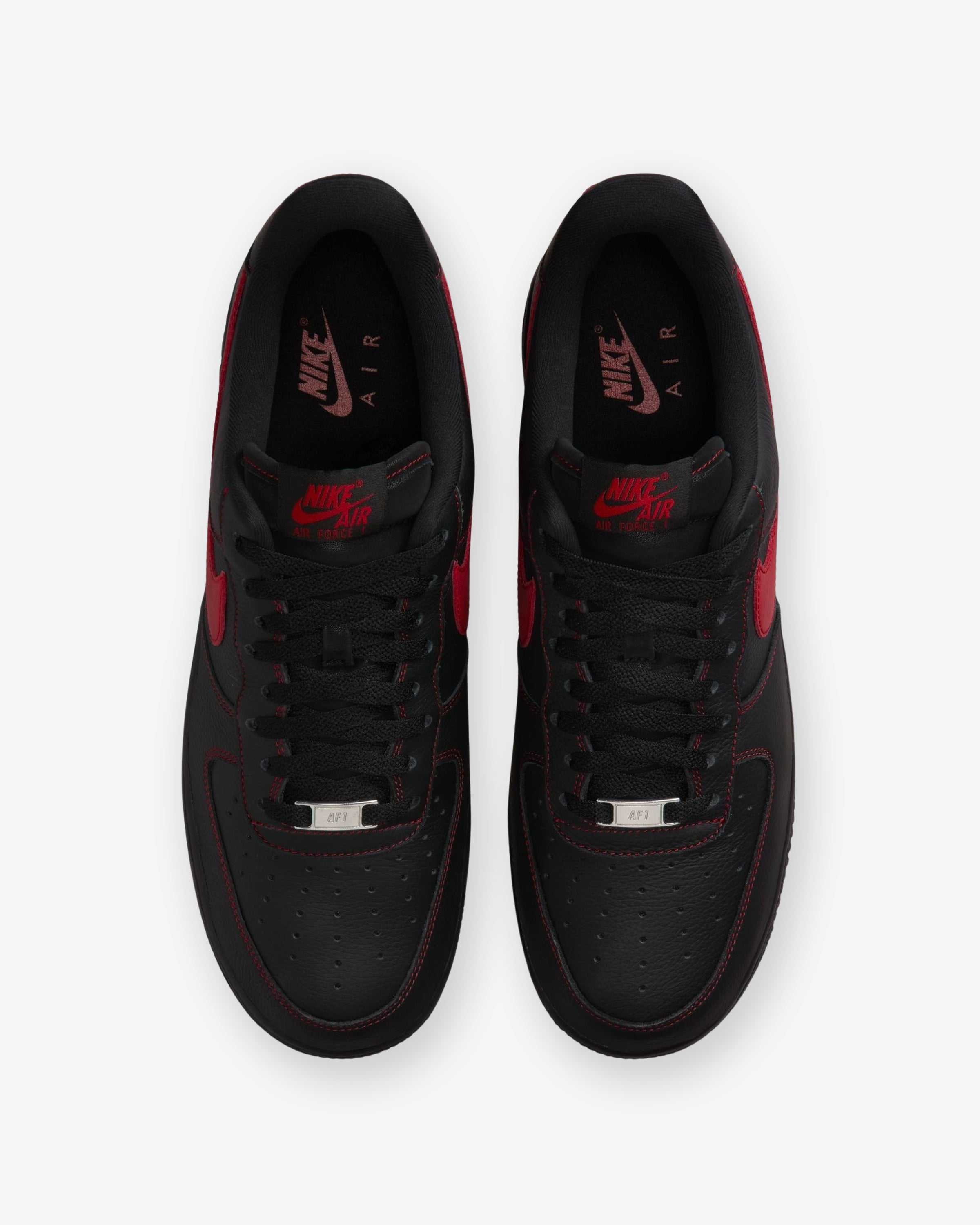 NIKE AIR FORCE 1 '07 LV8 - BLACK/ UNIVERSITYRED
