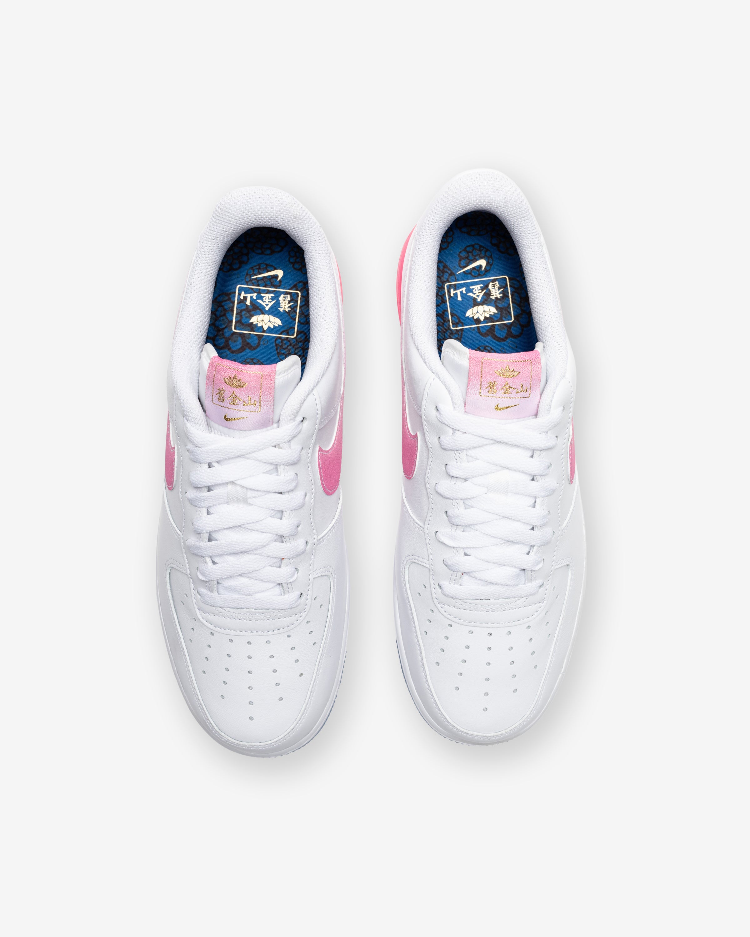 NIKE AIR FORCE 1 '07 PRM - WHITE/ LOTUSPINK/ YELLOWGOLD/ BLUEJAY