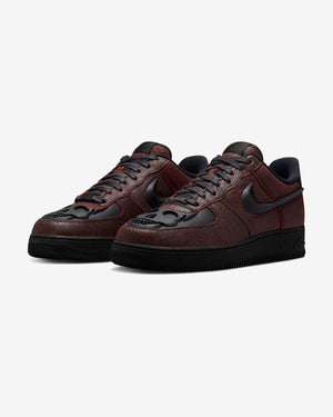 NIKE AIR FORCE 1 RETRO HWN - BLACK/ CRIMSON