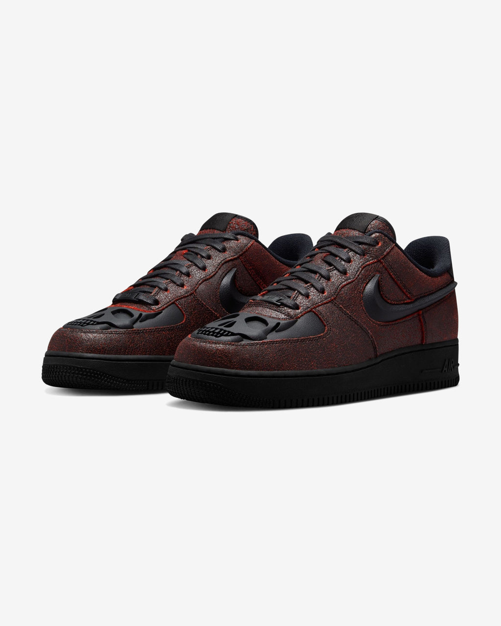 NIKE AIR FORCE 1 RETRO HWN - BLACK/ CRIMSON - NIKE AIR FORCE 1 RETRO HWN - BLACK/ CRIMSON