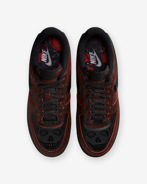 NIKE AIR FORCE 1 RETRO HWN - BLACK/ CRIMSON