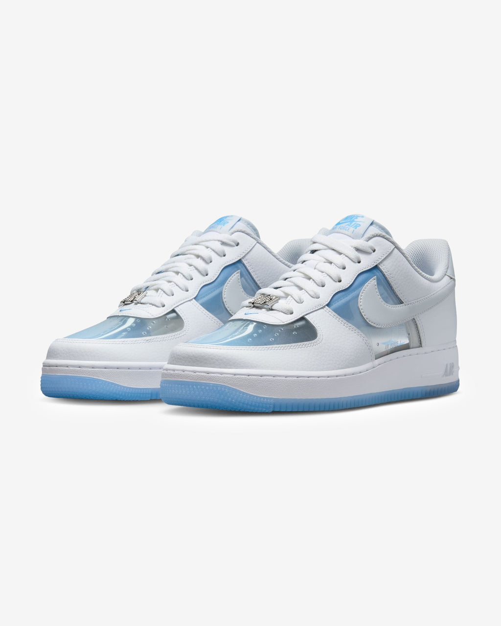 NIKE AIR FORCE 1 RETRO - WHITE/ PUREPLATINUM - NIKE AIR FORCE 1 RETRO - WHITE/ PUREPLATINUM