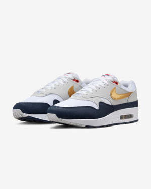 NIKE AIR MAX 1 - OBSIDIAN/ METALLICGOLD/ WHITE