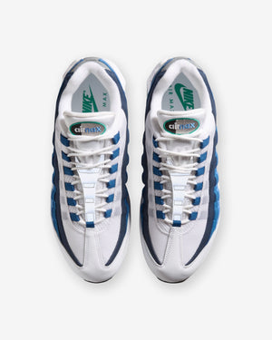 NIKE AIR MAX 95 OG - WHITE/ EMERALD GREEN/ LAKE BLUE – Undefeated