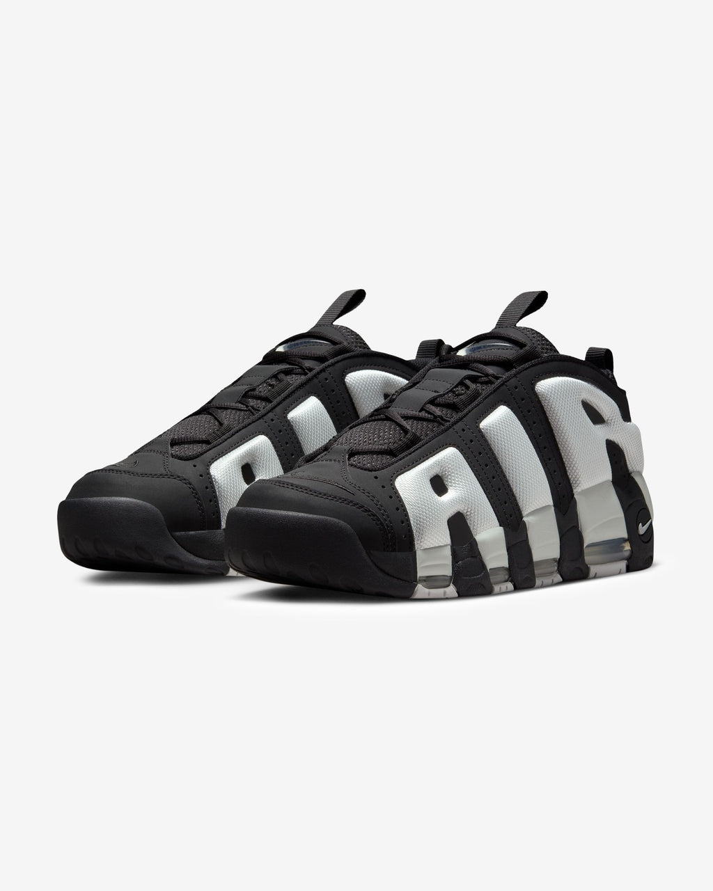 NIKE AIR MORE UPTEMPO LOW - BLACK/ PHOTONDUST - NIKE AIR MORE UPTEMPO LOW - BLACK/ PHOTONDUST