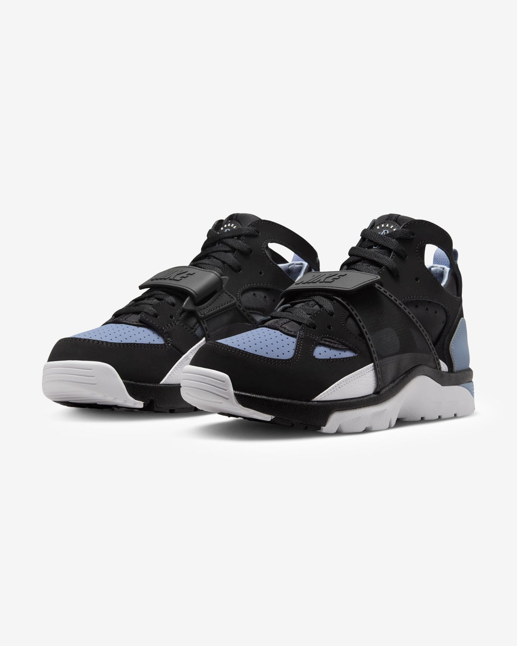 NIKE AIR TRAINER HUARACHE - BLACK/ COOLBLUE - NIKE AIR TRAINER HUARACHE - BLACK/ COOLBLUE