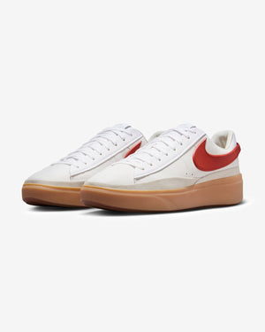 NIKE BLAZER PHANTOM LOW - WHITE/ DRAGONRED/ GUMYELLOW