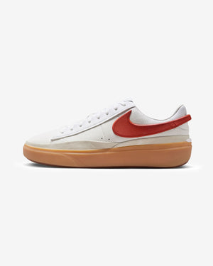 NIKE BLAZER PHANTOM LOW - WHITE/ DRAGONRED/ GUMYELLOW