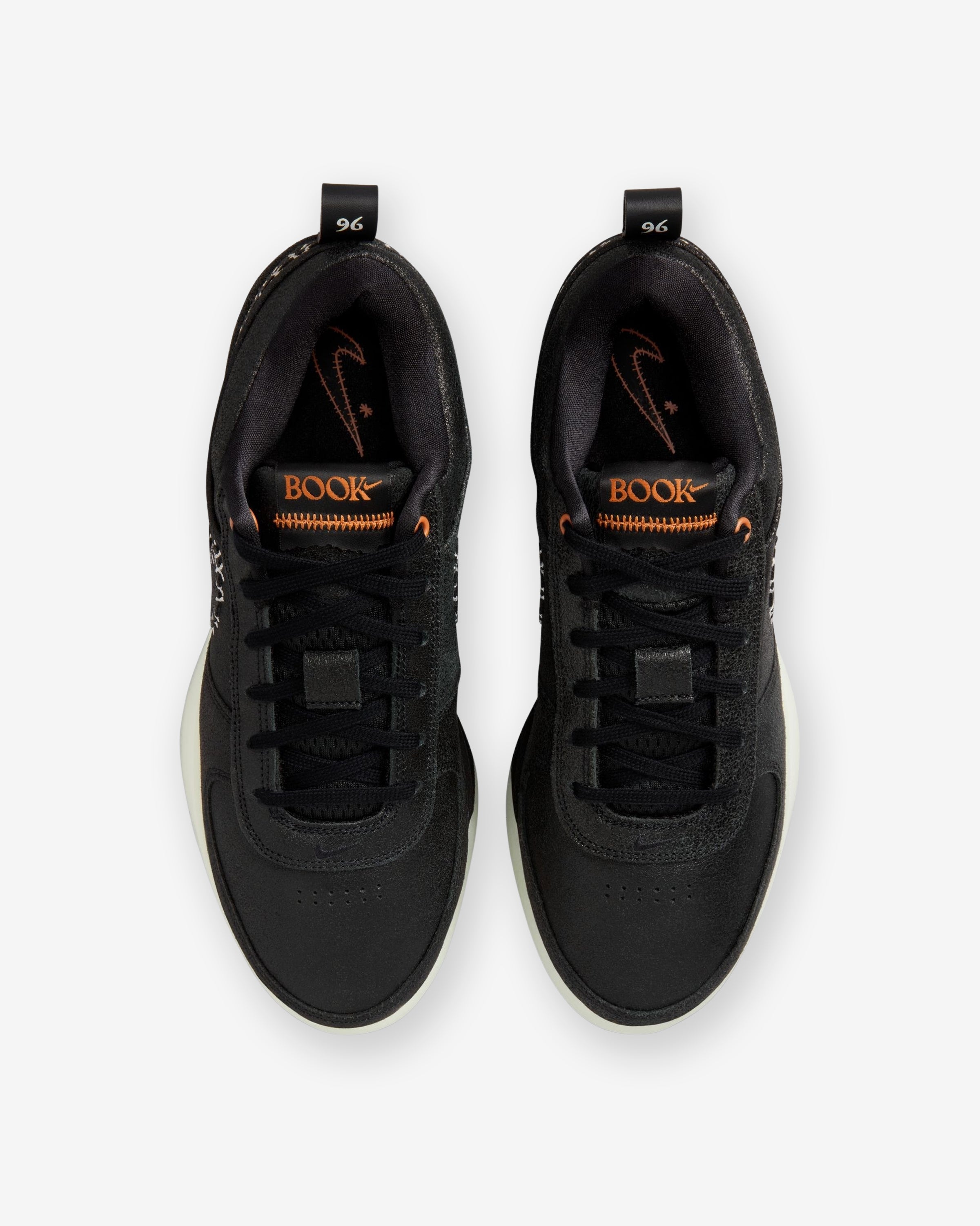 NIKE BOOK 1 - BLACK/ WHITE/ CLAYORANGE