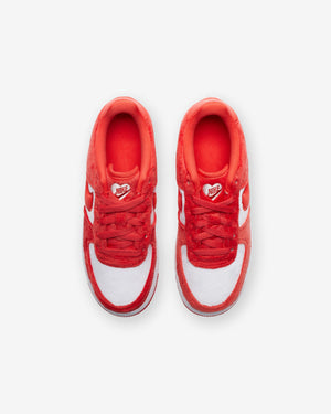 NIKE GS AIR FORCE 1 - FIRERED/ LTCRIMSON/ PINKFOAM