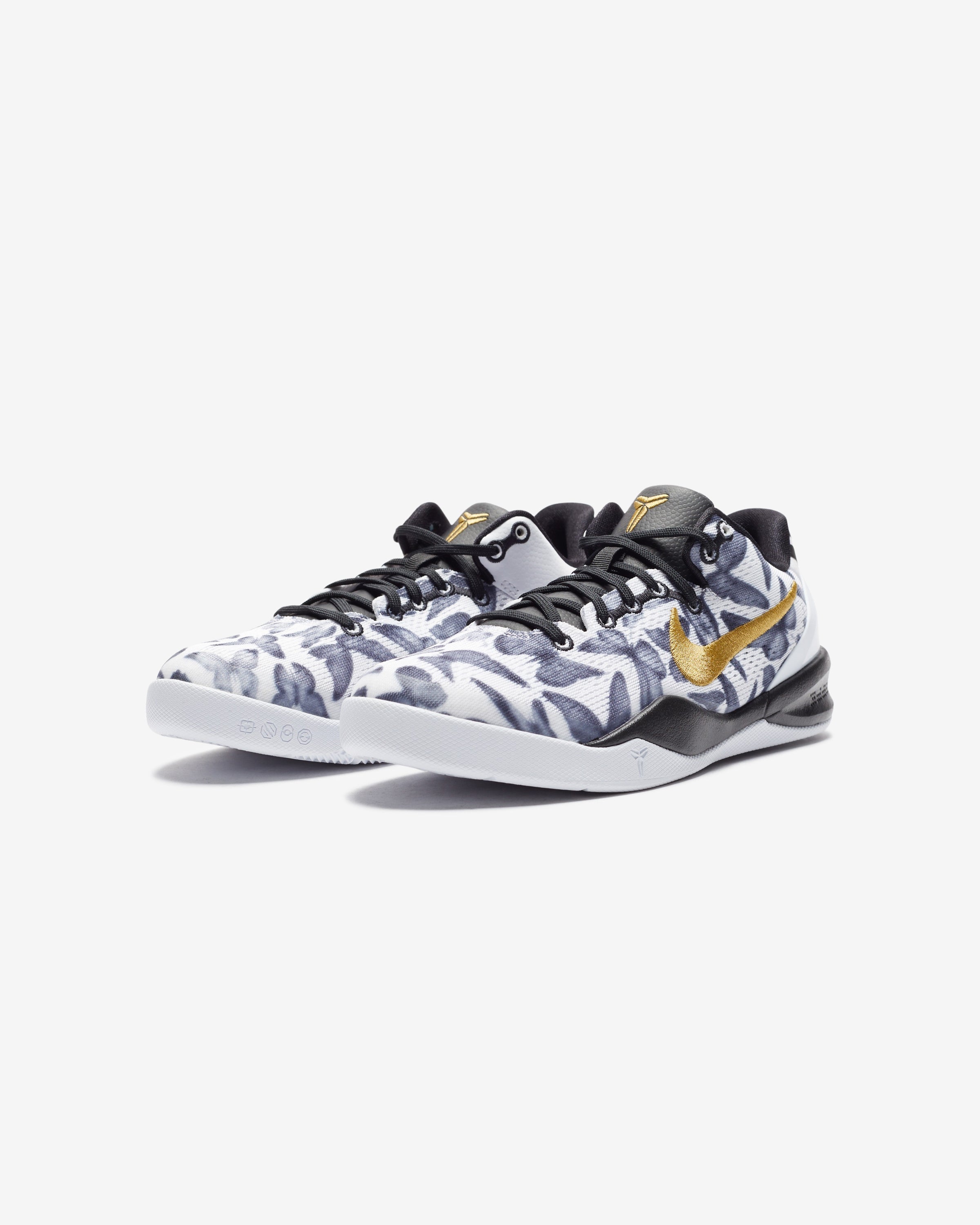 NIKE GS KOBE 8 - WHITE/ METALLICGOLD/ BLACK