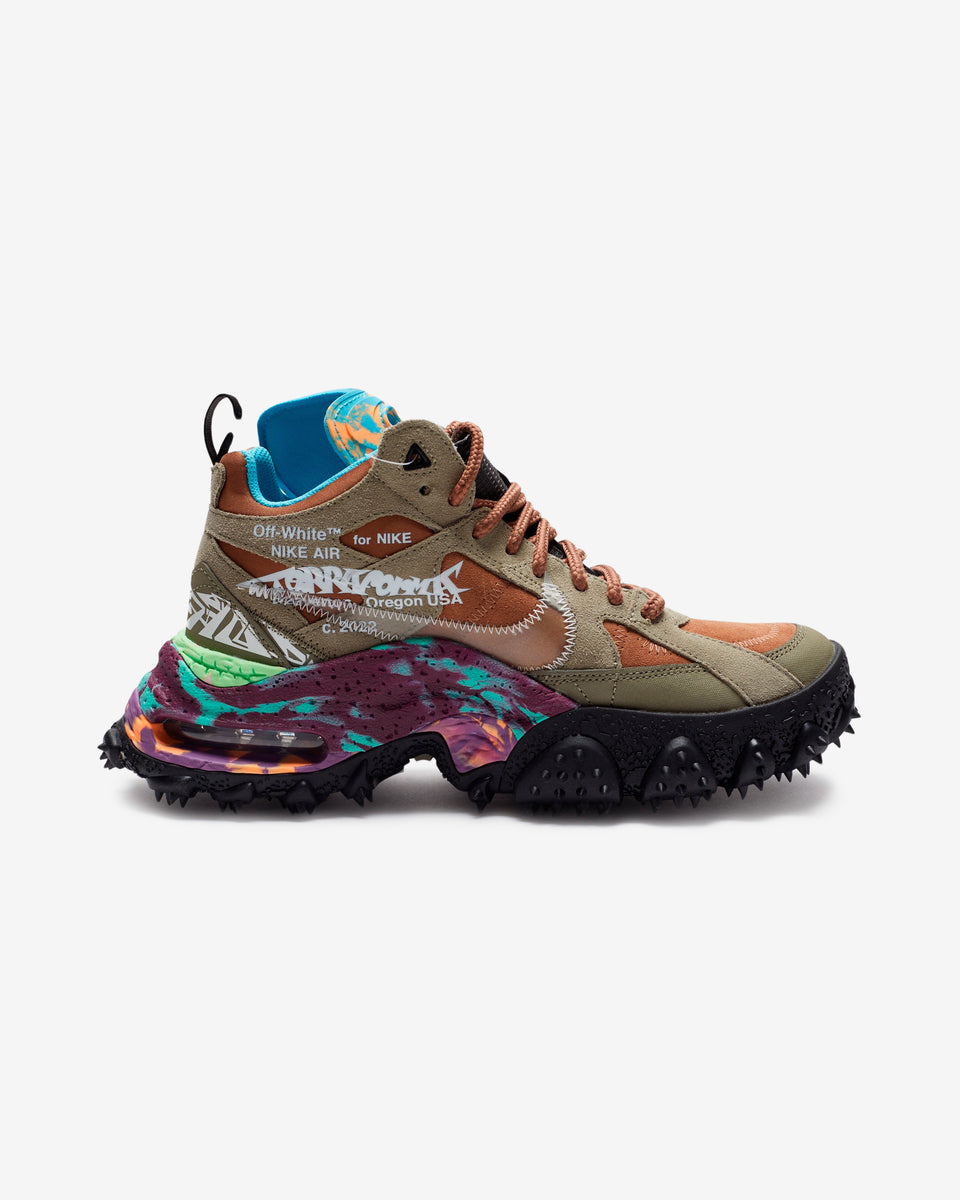 NIKE X OFF WHITE AIR TERRA FORMA - ARCHAEOBROWN/ CLEAR – Undefeated