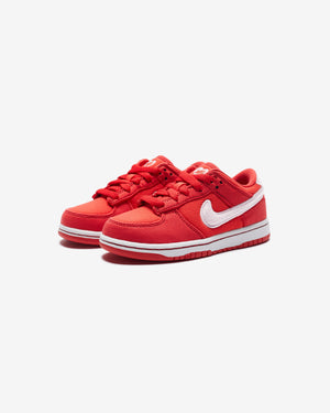 NIKE PS DUNK LOW - FIRERED/ PINKFOAM/ LTCRIMSON/ WHITE