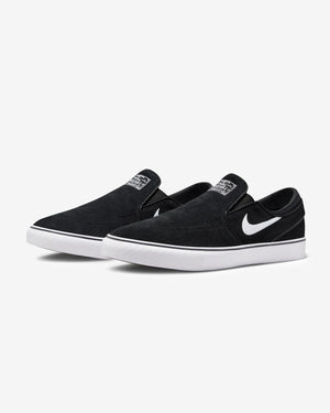 NIKE SB ZOOM JANOSKI+ SLIP ON - BLACK/ WHITE