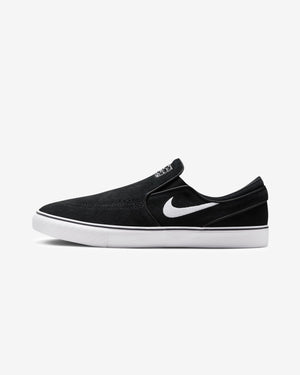 NIKE SB ZOOM JANOSKI+ SLIP ON - BLACK/ WHITE