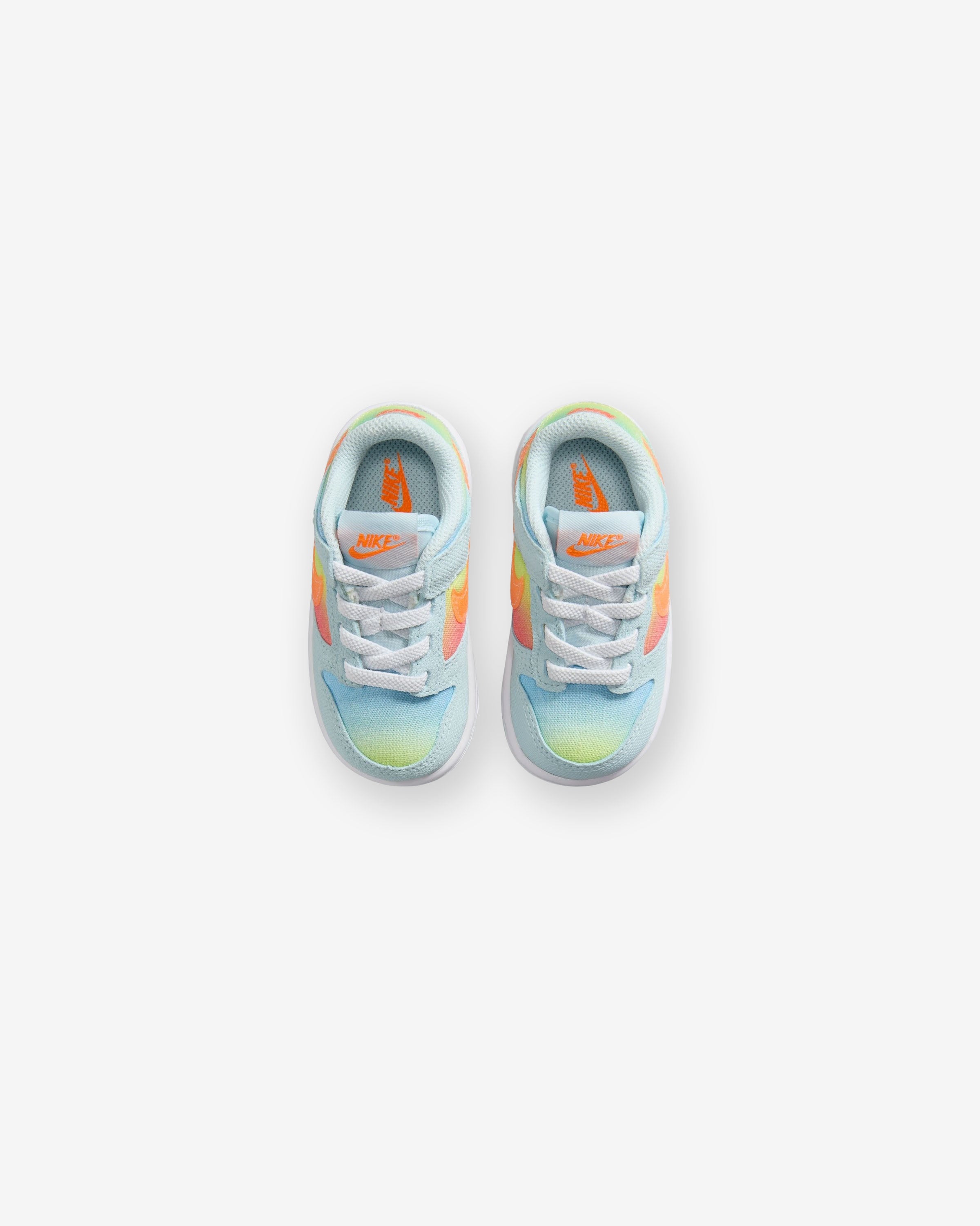 NIKE TD DUNK LOW - GLACIERBLUE/ TOTALORANGE/ LTLEMONTWIST