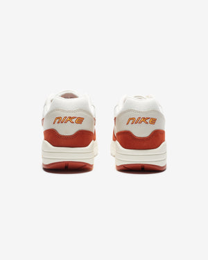 NIKE WOMEN'S AIR MAX 1 LX - SAIL/ RUGGEDORANGE