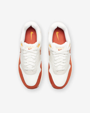 NIKE WOMEN'S AIR MAX 1 LX - SAIL/ RUGGEDORANGE