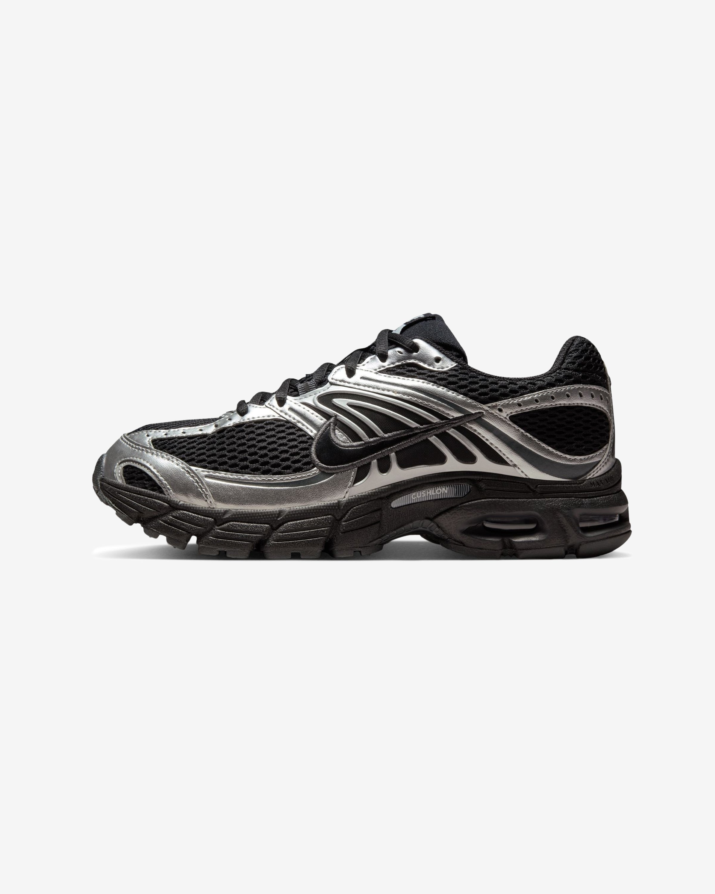 NIKE WOMEN'S AIR MAX MOTO 2K - BLACK/ METALLICSILVER