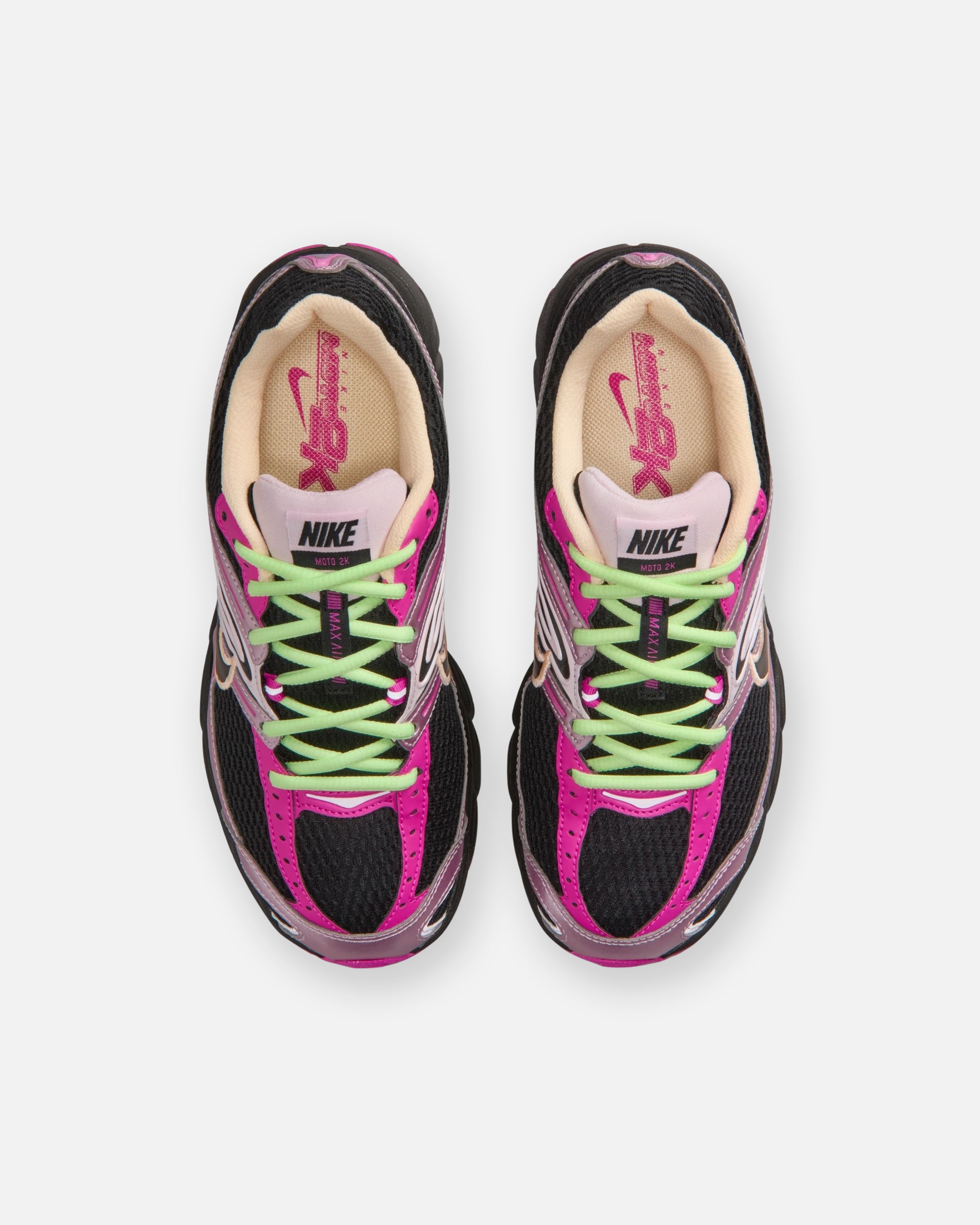 NIKE WOMEN'S AIR MAX MOTO 2K - BLACK/ FIREPINK