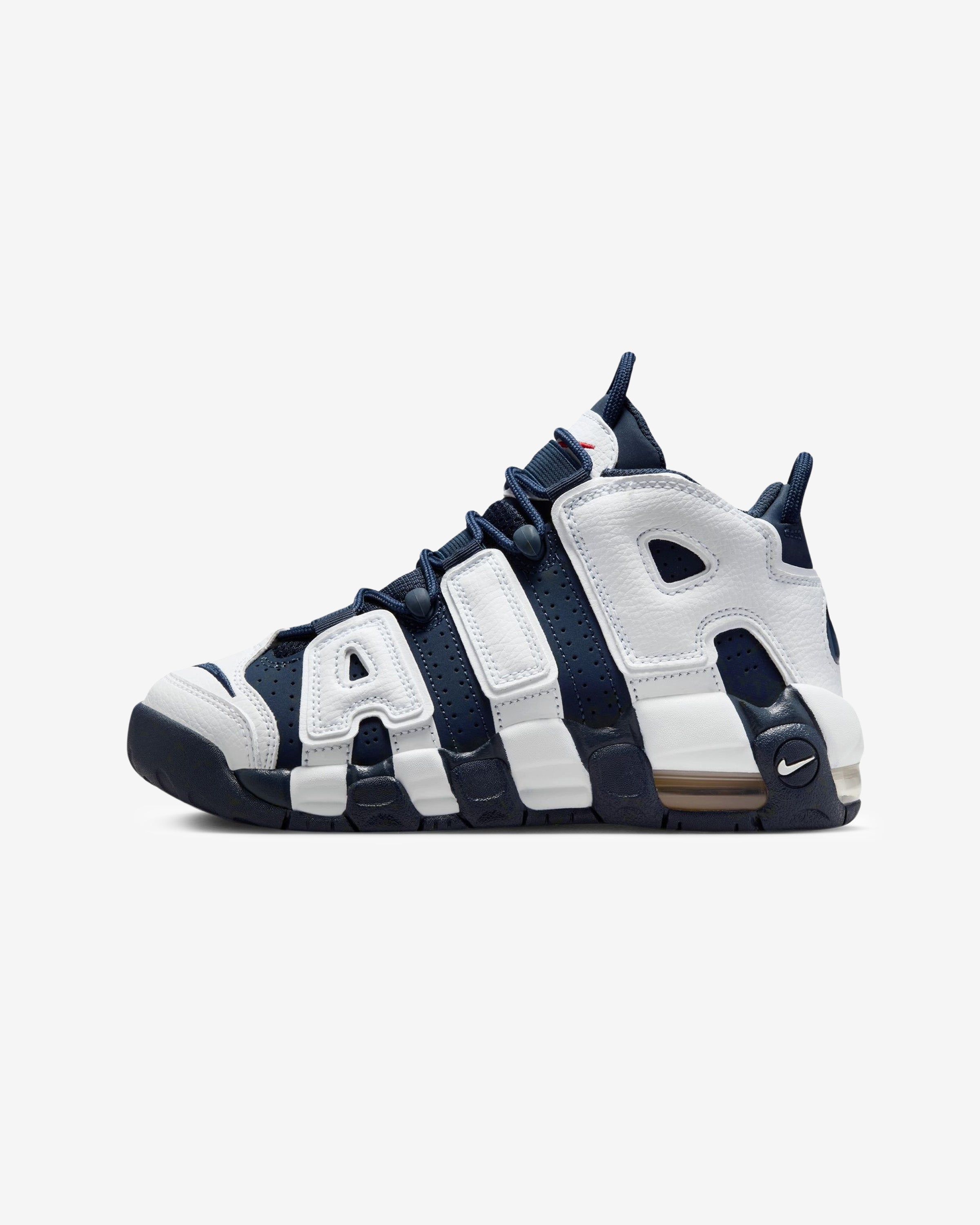 NIKE GS AIR UPTEMPO - WHITE/ MIDNIGHTNAVY