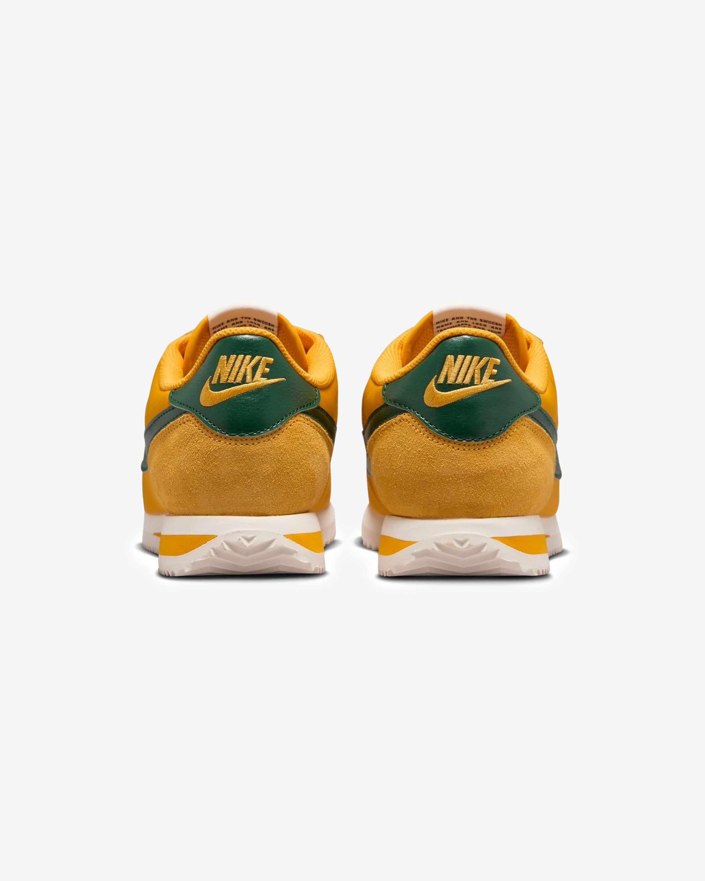 NIKE WOMEN'S CORTEZ TEXTILE - YELLOWOCHRE/ GORGEGREEN