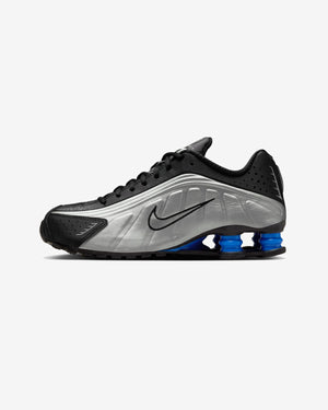 NIKE WOMEN'S SHOX R4 - BLACK/ METALLICSILVER/ RACERBLUE